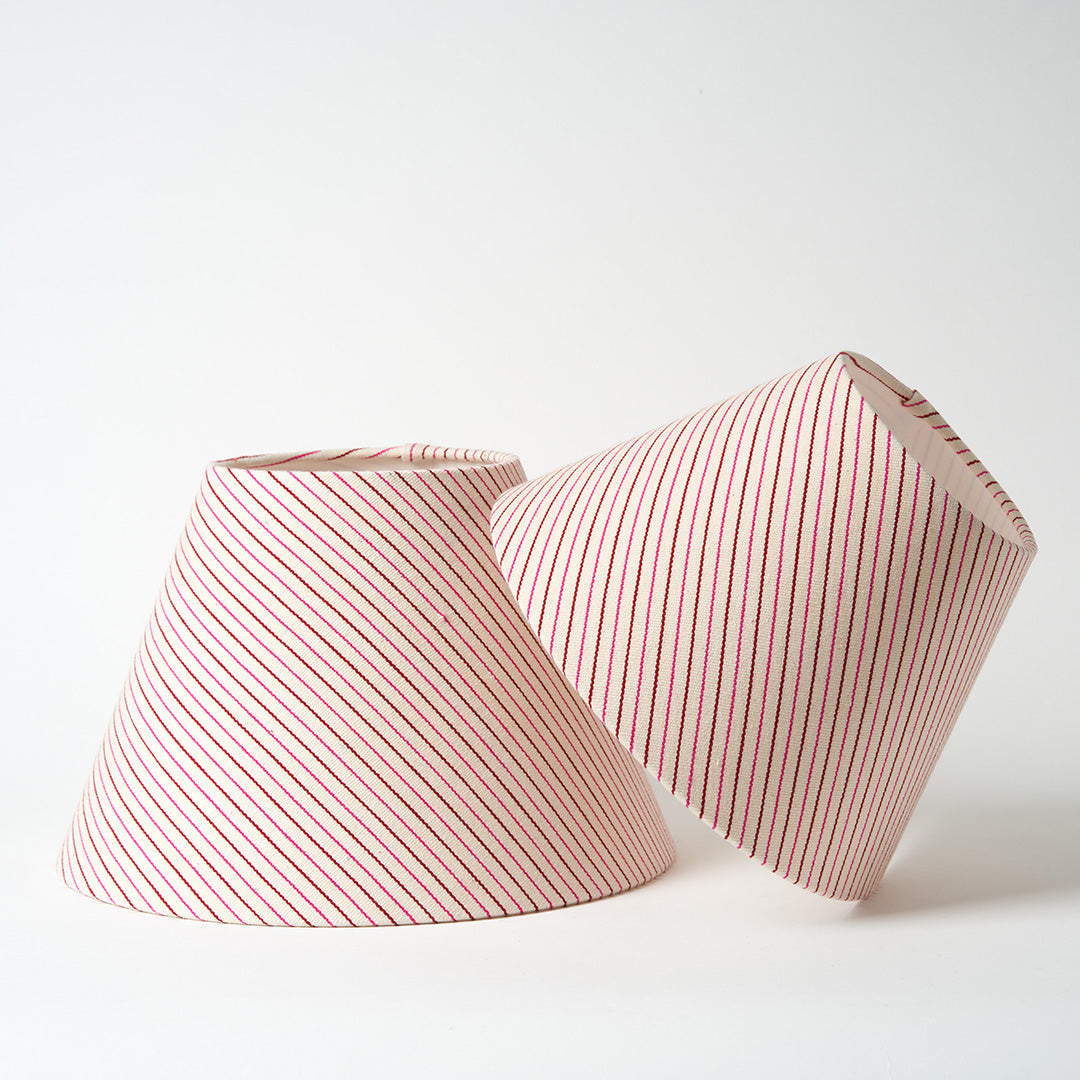 Handwoven Empire Lampshade , Fine Stripe- 2 Sizes