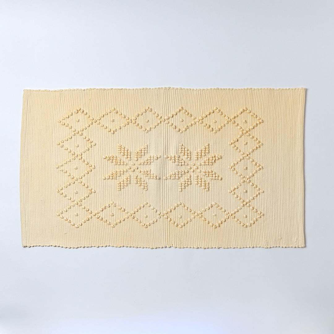 Cotton Bath Mat - Pale Yellow, Standard Size