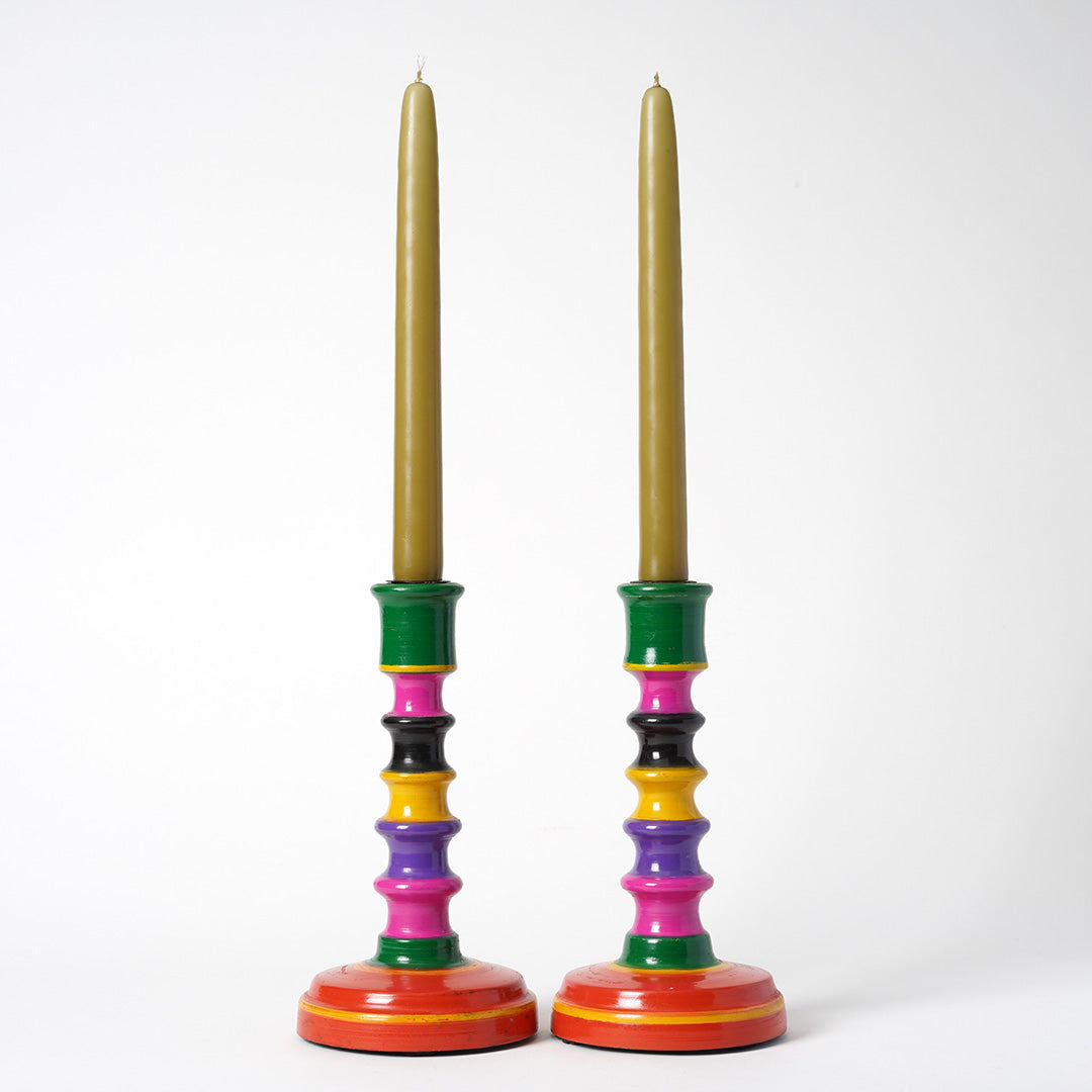 Colour block Candlestick - Multicolour