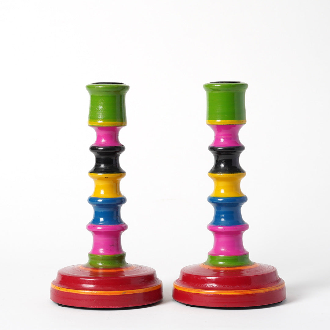 Colour block Candlestick - Multicolour