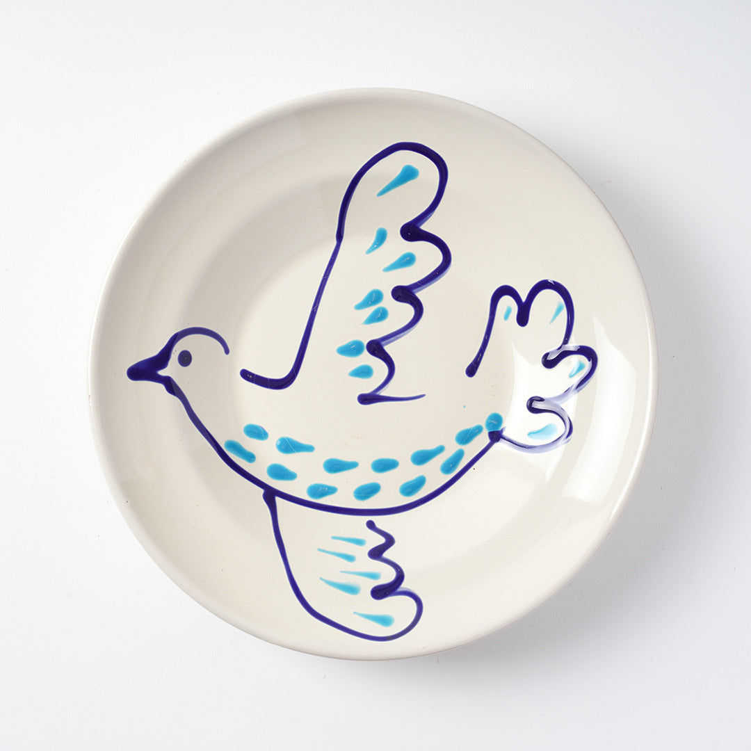 Paloma Soup Bowl, 23.5cm diameter - Blue and Turquoise, Right