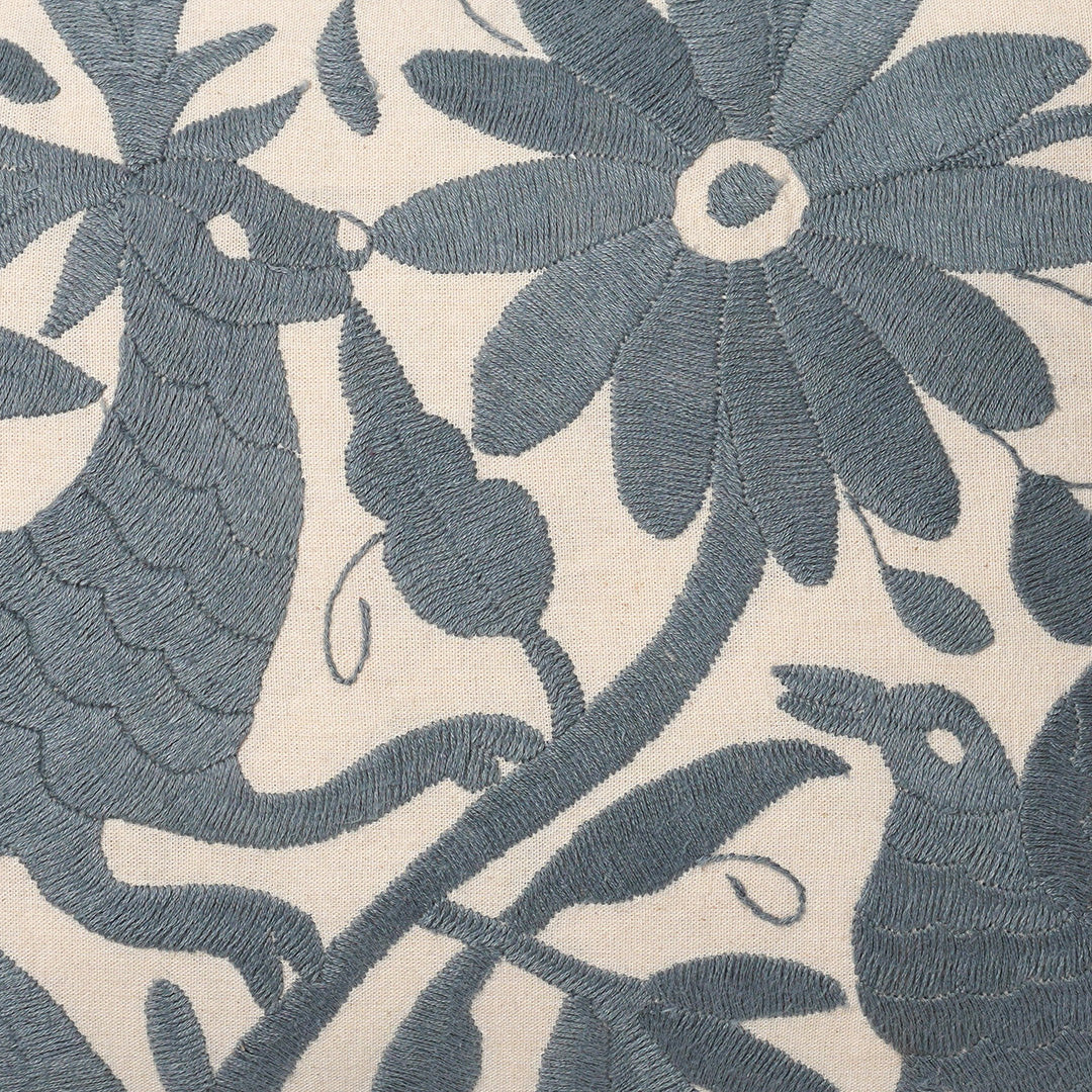 Slate Grey Otomi Cushion - 30cmx40cm