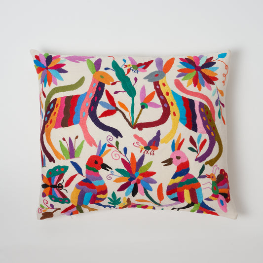 SECONDS Multicoloured Otomi Cushion - 40cmx50cm