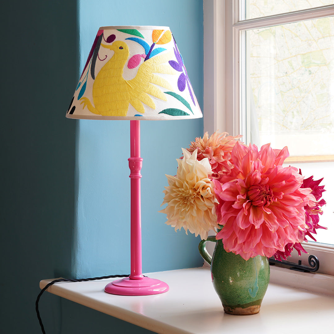 SECONDS - Multicoloured Otomi Empire Lampshade - 30cm diameter