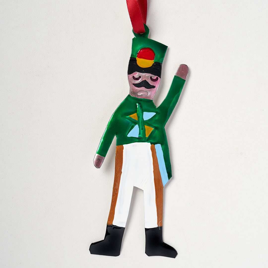Handmade Tin Decoration - Friendly Showman