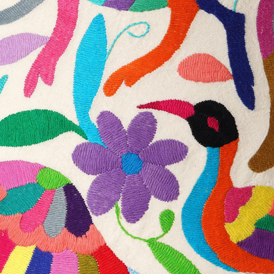 Multicoloured Otomi Retro Lampshade - 41cm diameter