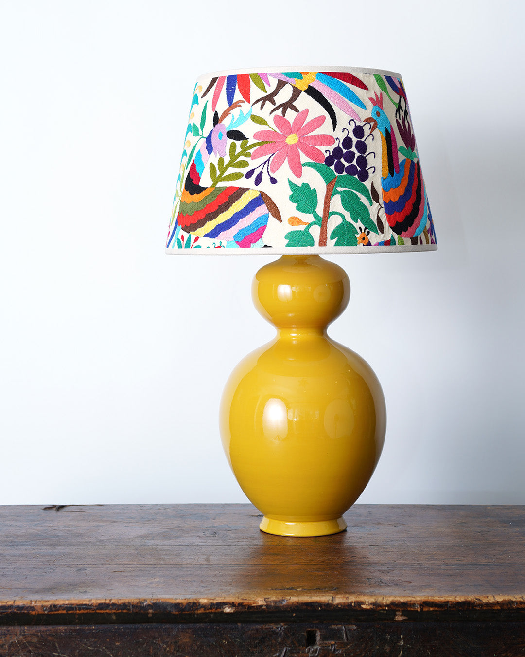 Multicoloured Otomi Retro Lampshade - 41cm diameter