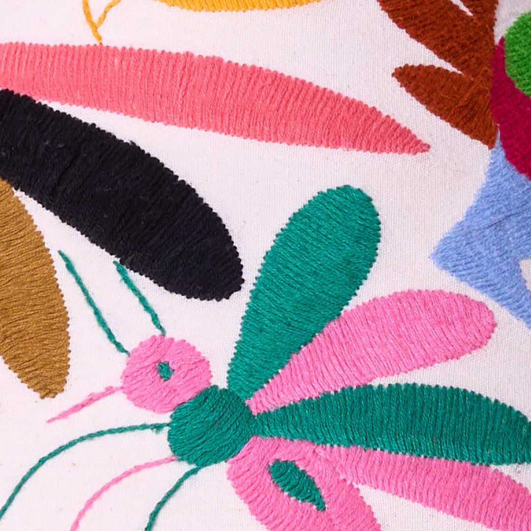 SECONDS - Multicoloured Otomi Coolie Lampshade - 31cm diameter