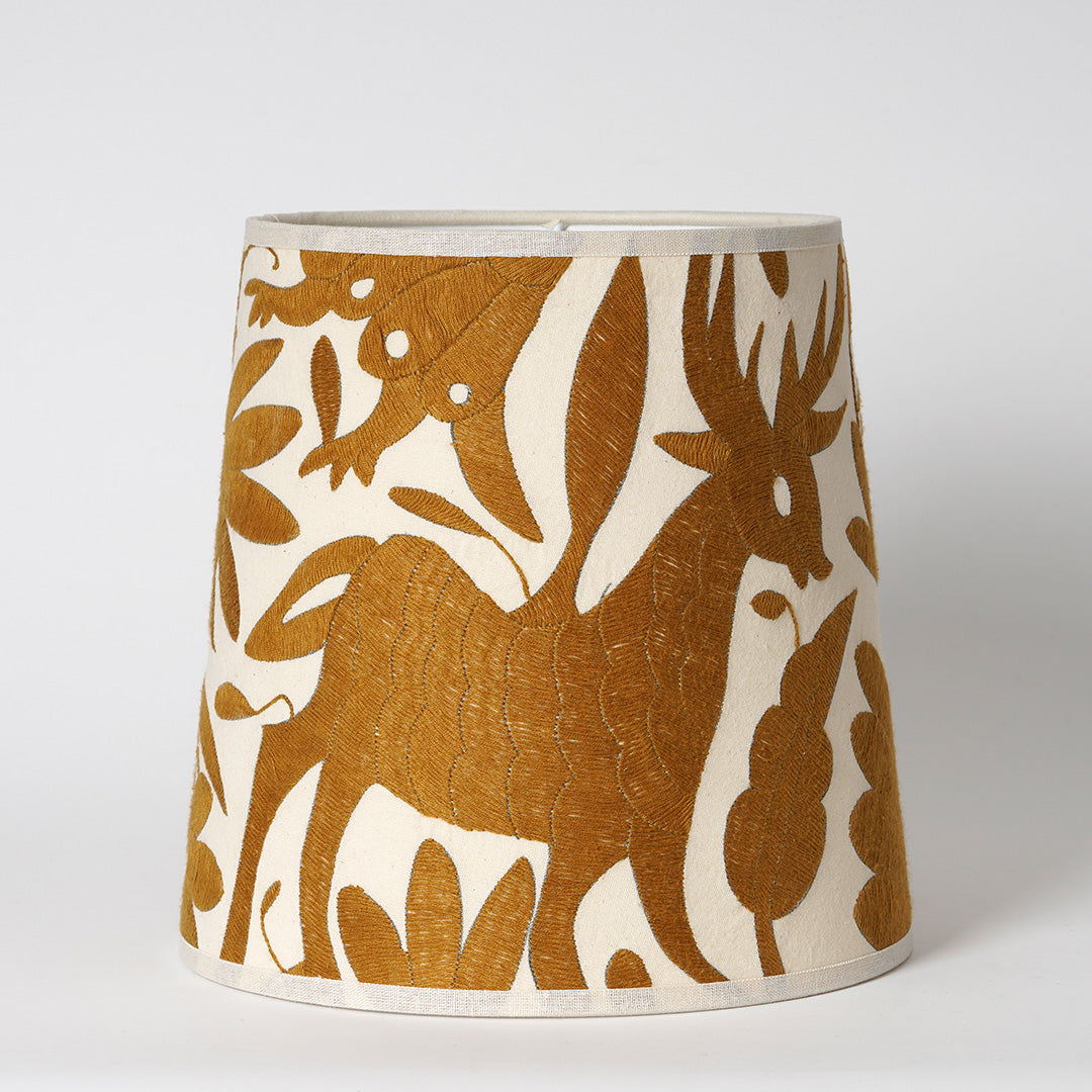 Gold Otomi Pilgrim Lampshade - 25cm diameter