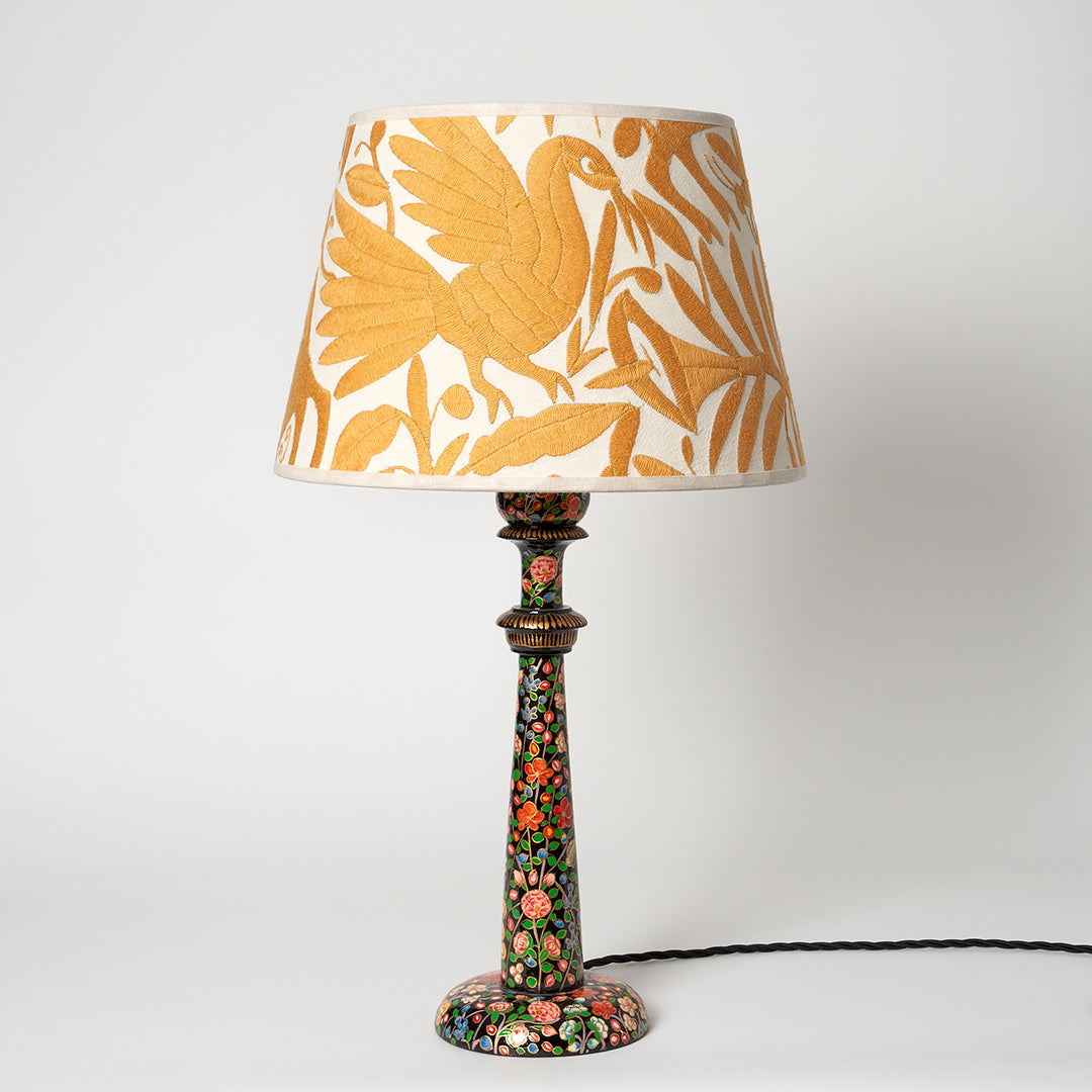 Pale Gold Otomi Retro Lampshade - 35cm diameter