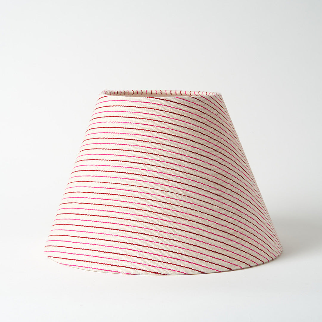 Handwoven Empire Lampshade , Fine Stripe- 2 Sizes