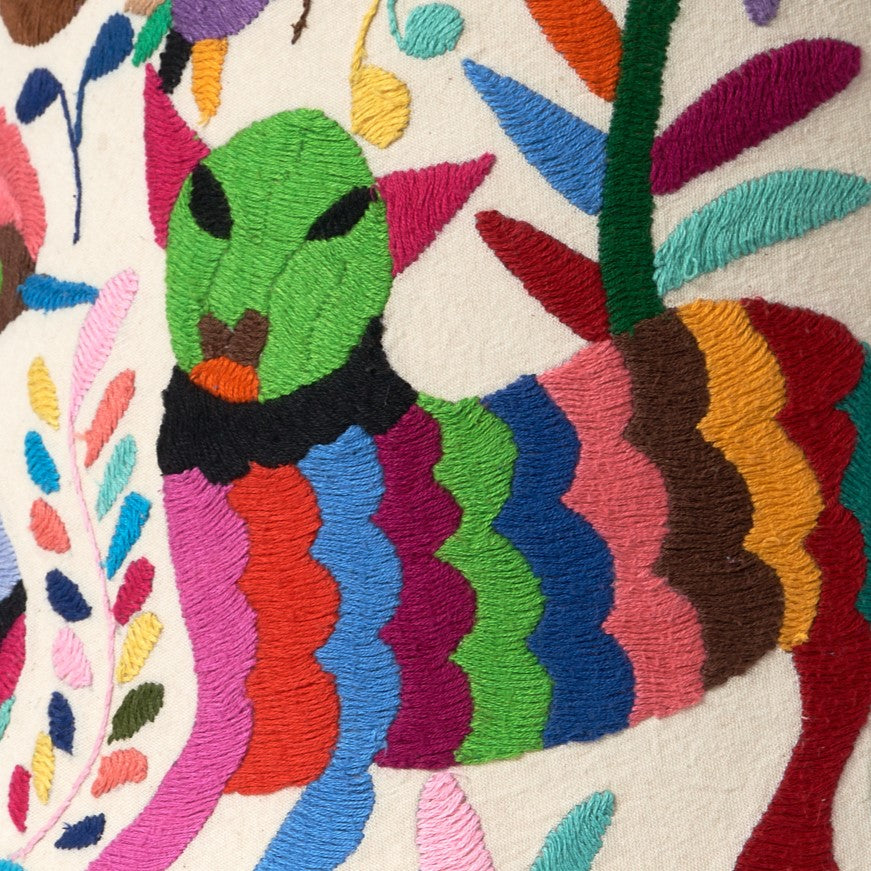 Multicoloured Otomi Retro Lampshade - 30cm diameter