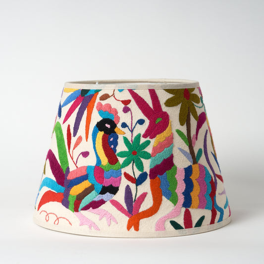 Multicoloured Otomi Retro Lampshade - 30cm diameter