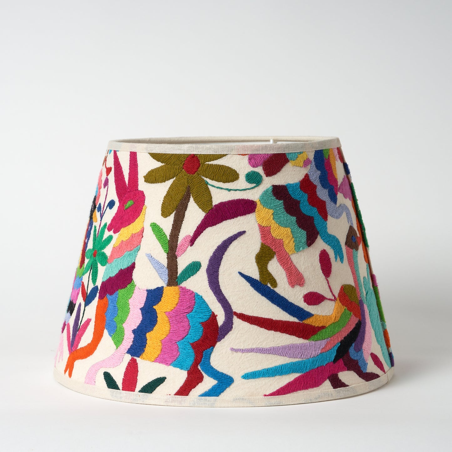 Multicoloured Otomi Retro Lampshade - 30cm diameter