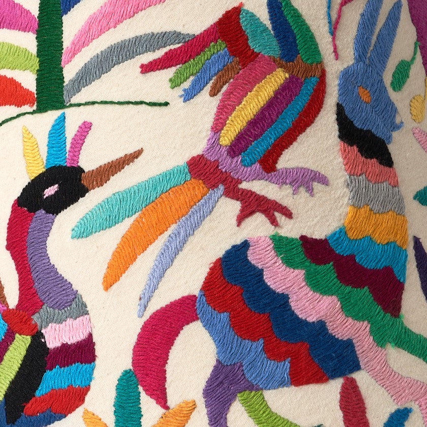Multicoloured Otomi Retro Lampshade - 30cm diameter