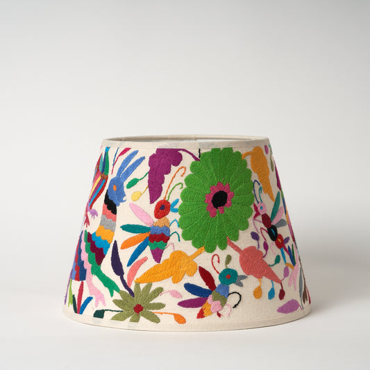 Multicoloured Otomi Retro Lampshade - 30cm diameter