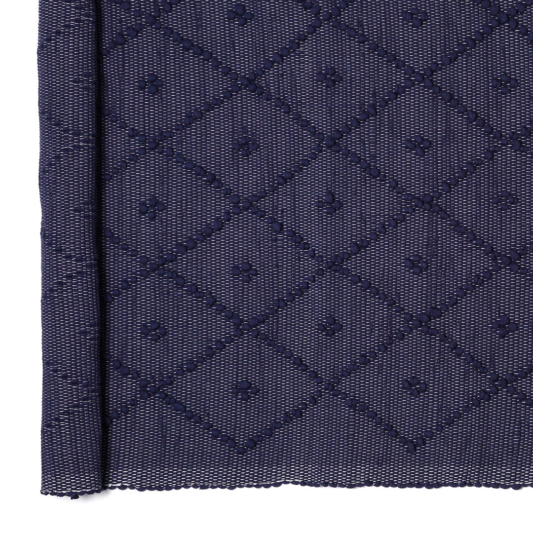 Large Cotton Bath Mat - Navy Blue, 2 Sizes