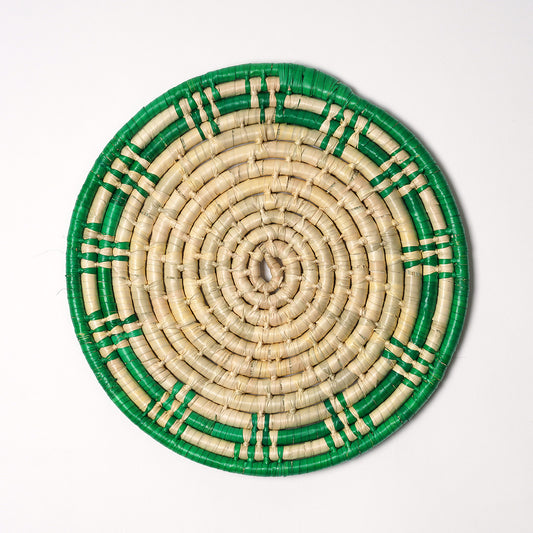 Green/Natural Large Mexican Grass Mat