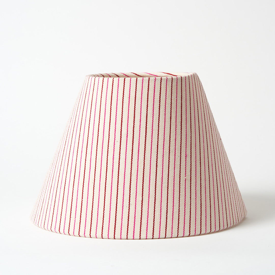 Handwoven Empire Lampshade , Fine Stripe- 2 Sizes