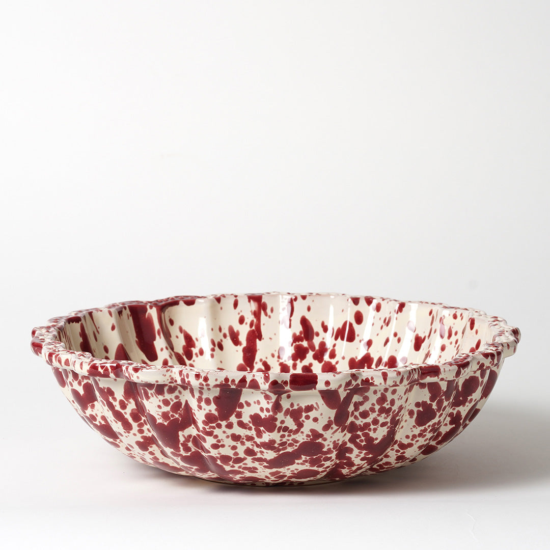Medium Scalloped Decorative Bowl - 4 Colourways