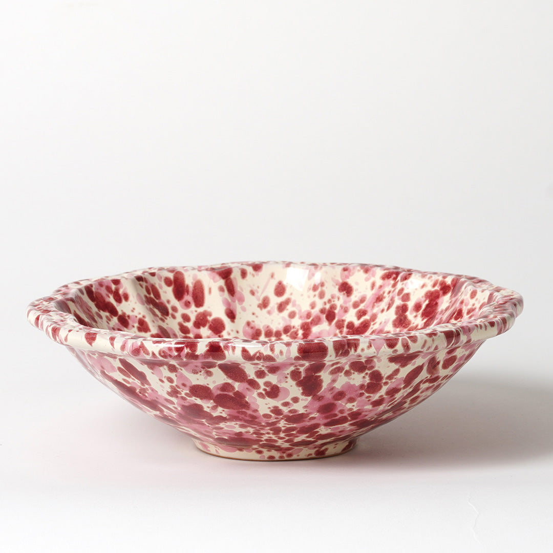 Small Scalloped Decorative/Pudding Bowl - 5 Colourways