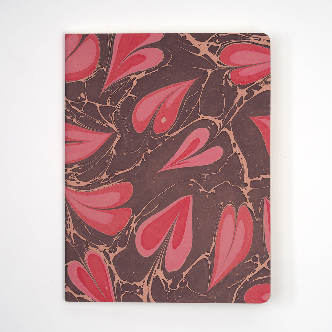 Hand Marbled Notebook - LOVE