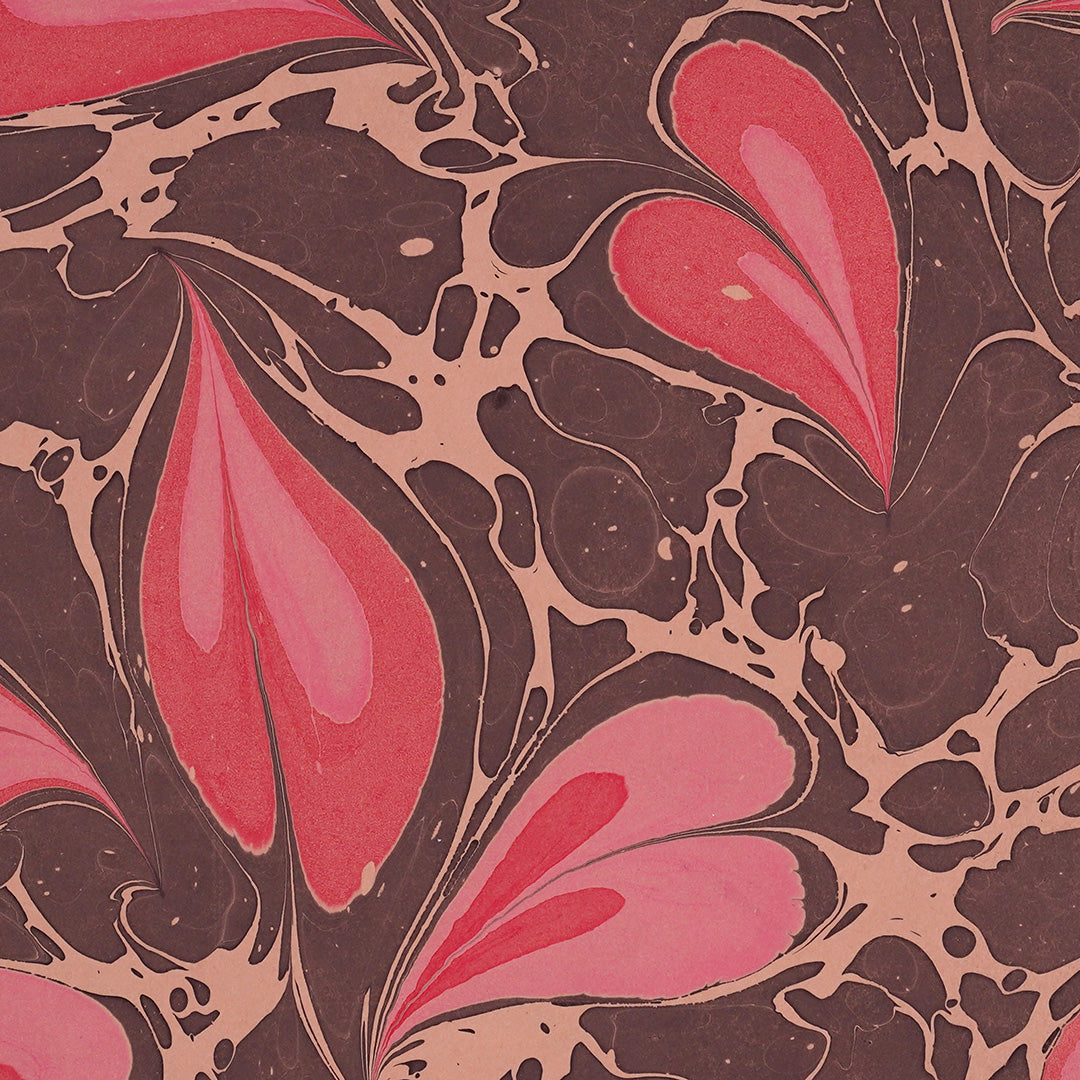 Hand Marbled Notebook - LOVE