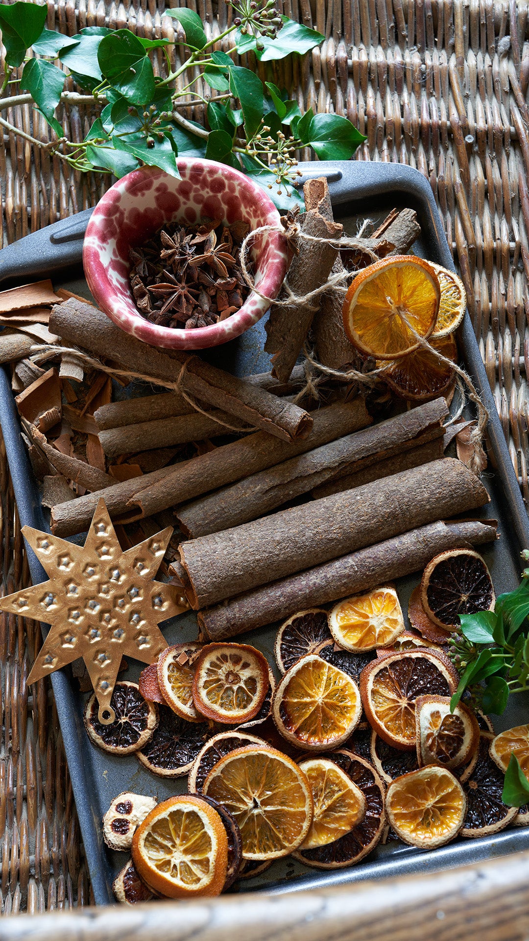 Handmade Tin Decoration - Gold & Silver 3D Star