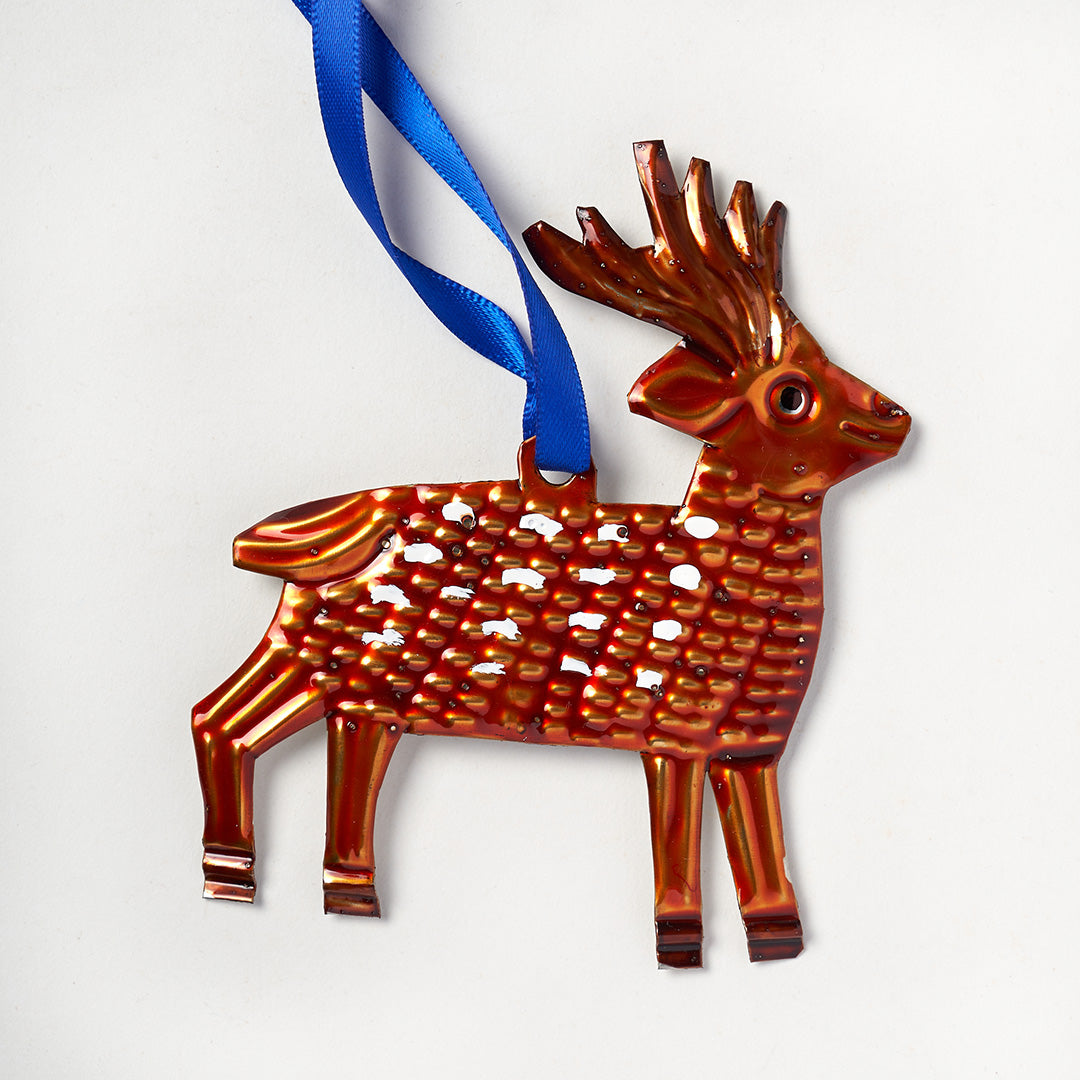 Handmade Reindeer Tin Decoration