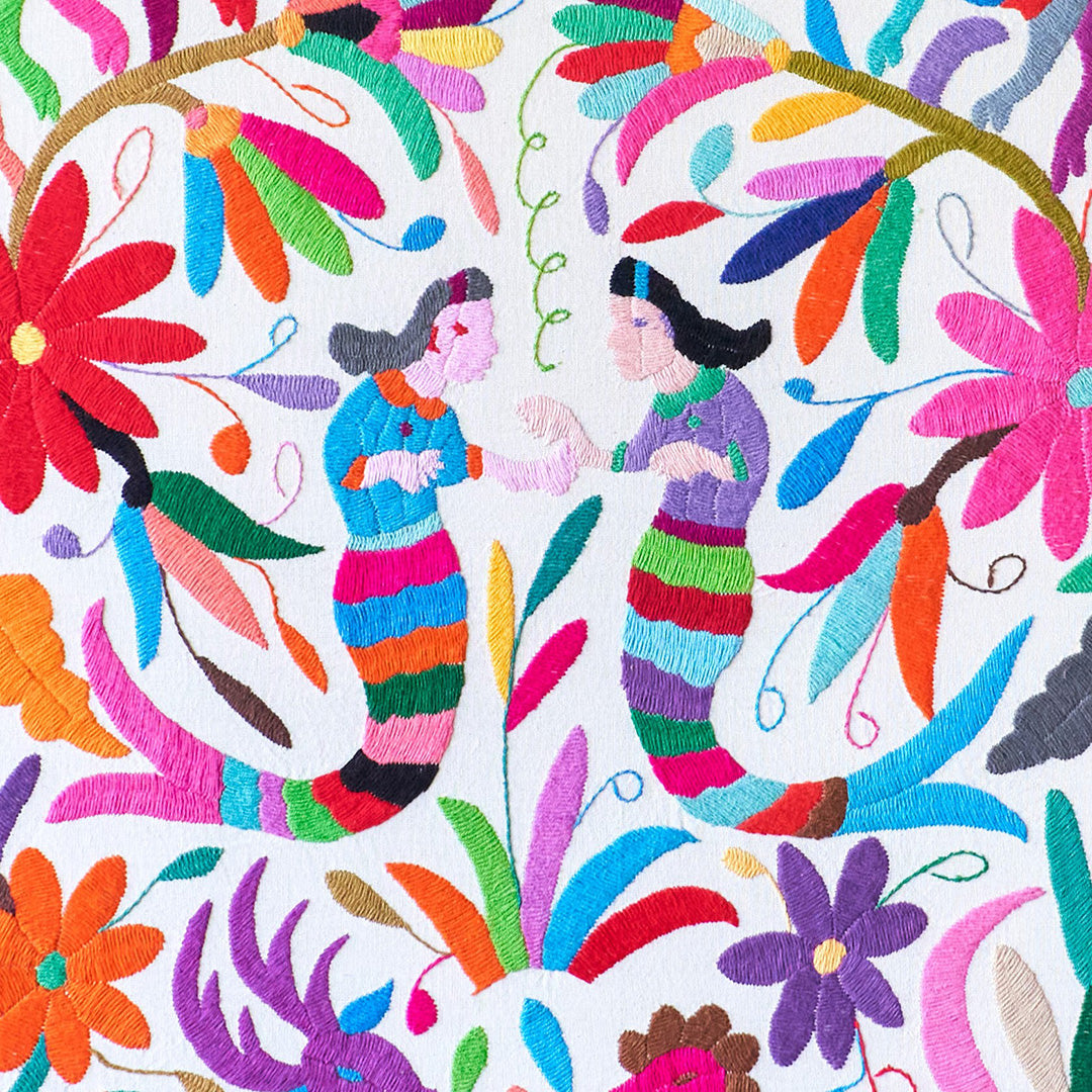 Multicoloured Otomi Artwork in a Black frame
