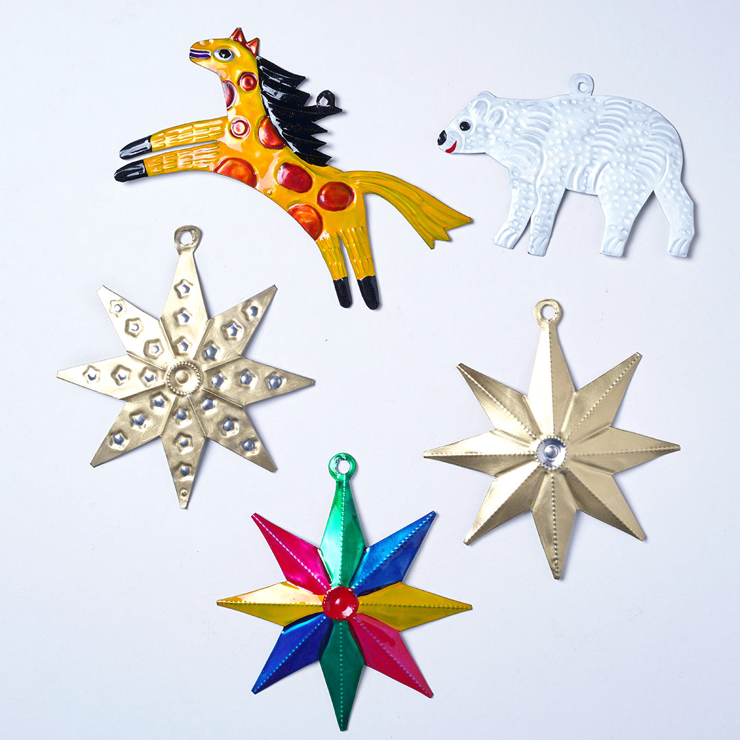 Handmade Tin Decoration - Leaping Horse