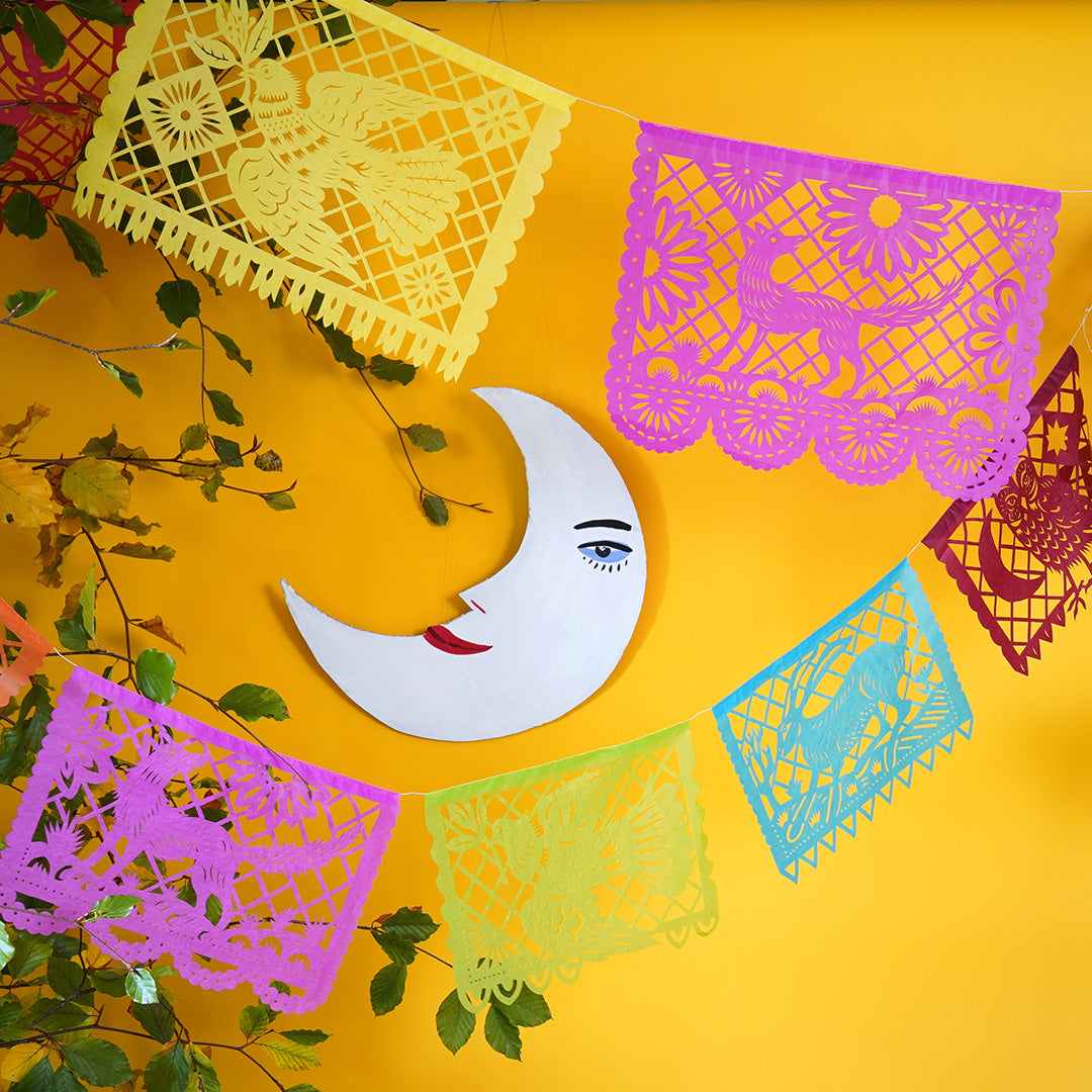 British Wildlife Papercut Bunting - Small, Multicoloured