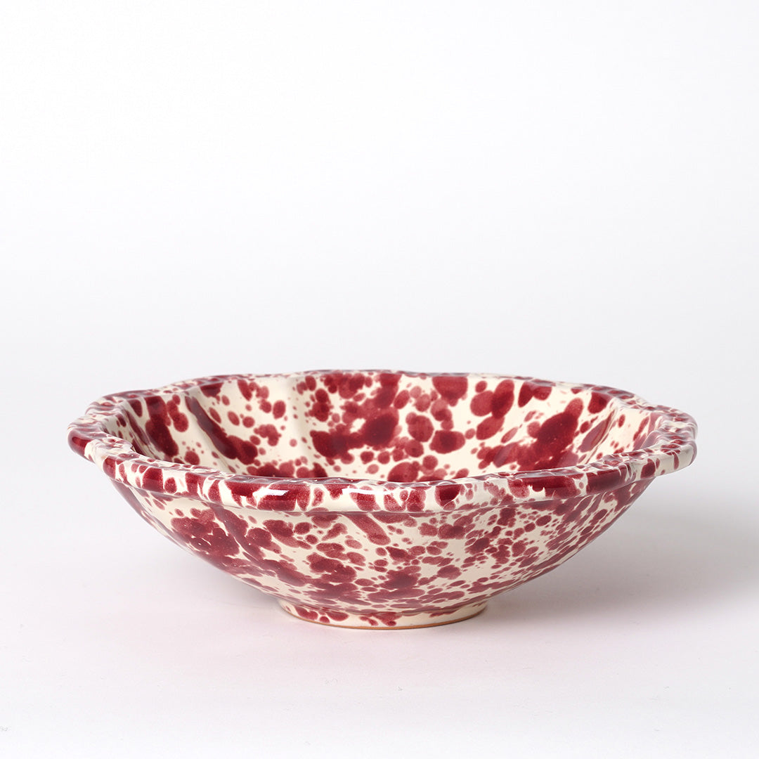 Small Scalloped Decorative/Pudding Bowl - 5 Colourways