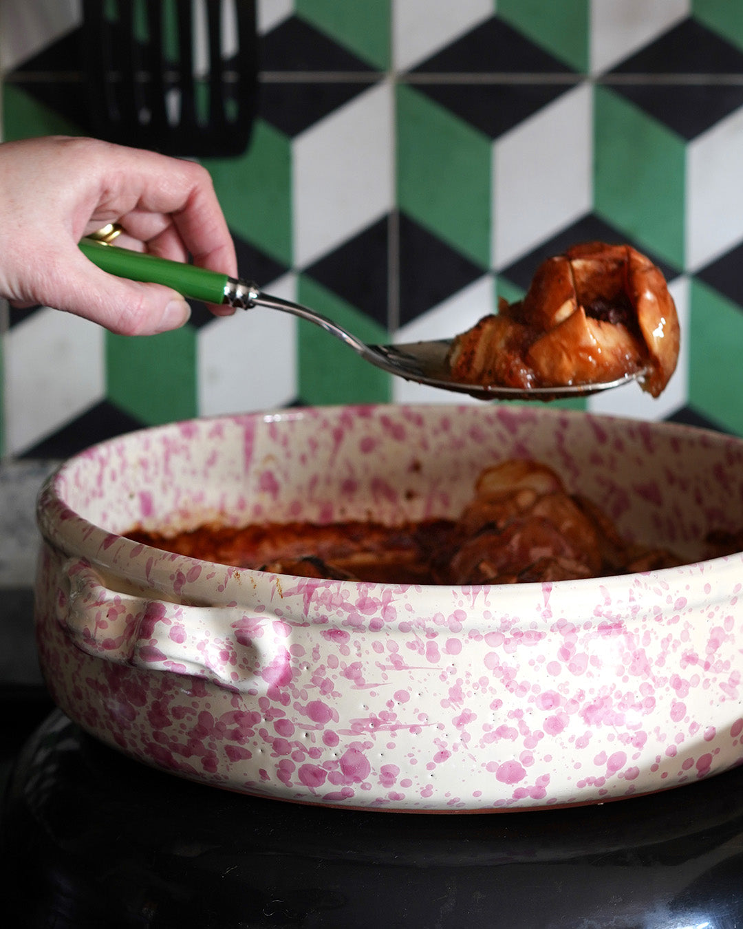 Medium Oven dish with Handles - Pink