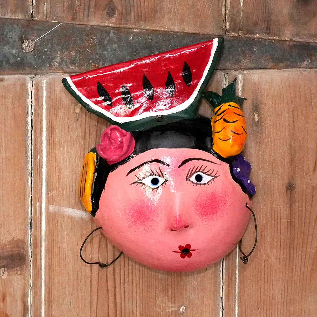 Coconut Head - Woman with a Fruit Salad on her head
