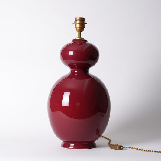 ox blood large ceramic lamp