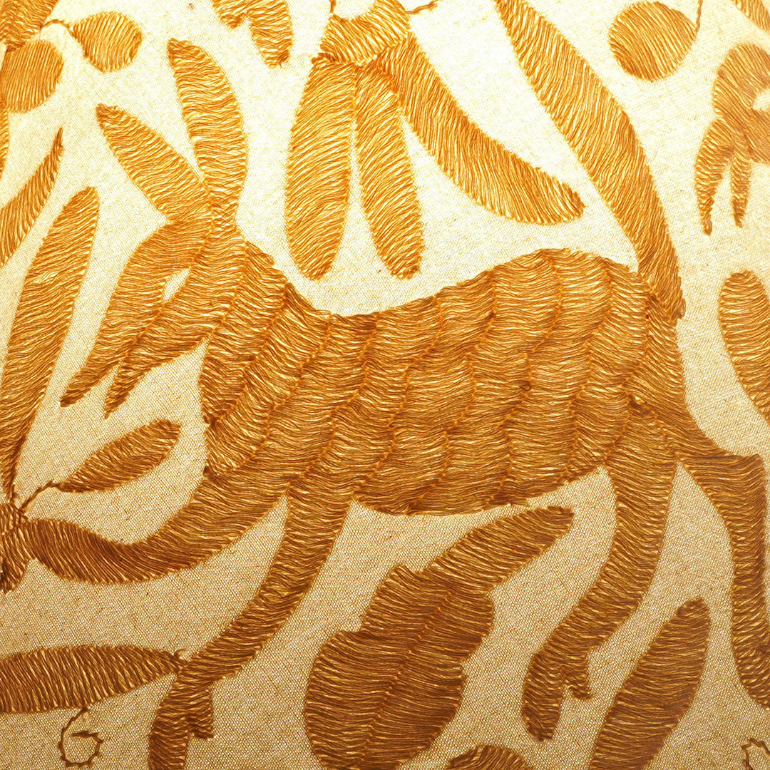 Cream Otomi Empire Lampshade - 35cm diameter