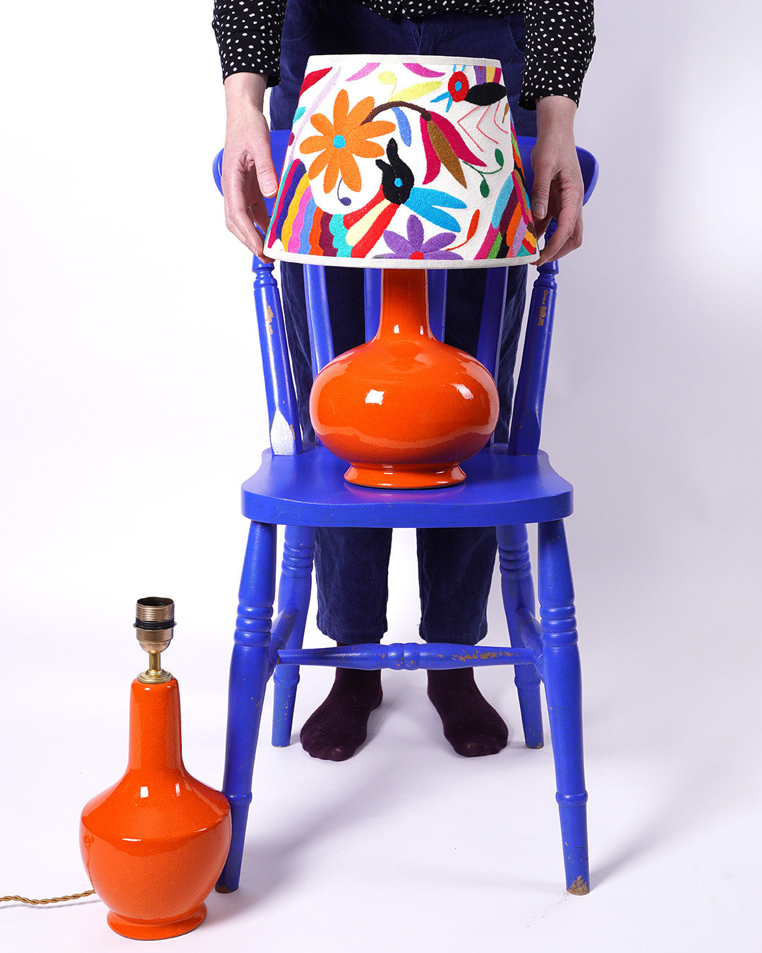 Ceramic Small Table Lamp- Saffron