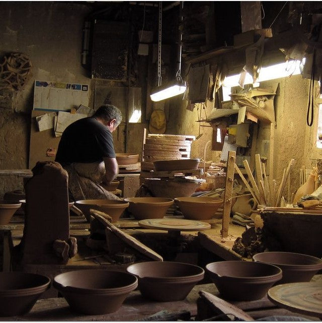 Rustic French Pottery Bowl - Small - 3 Colours