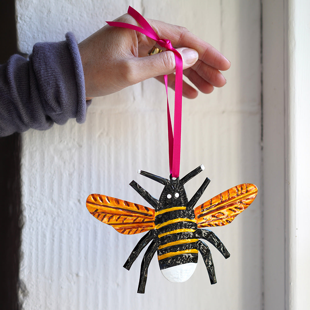 Handmade Tin Decoration - Bee