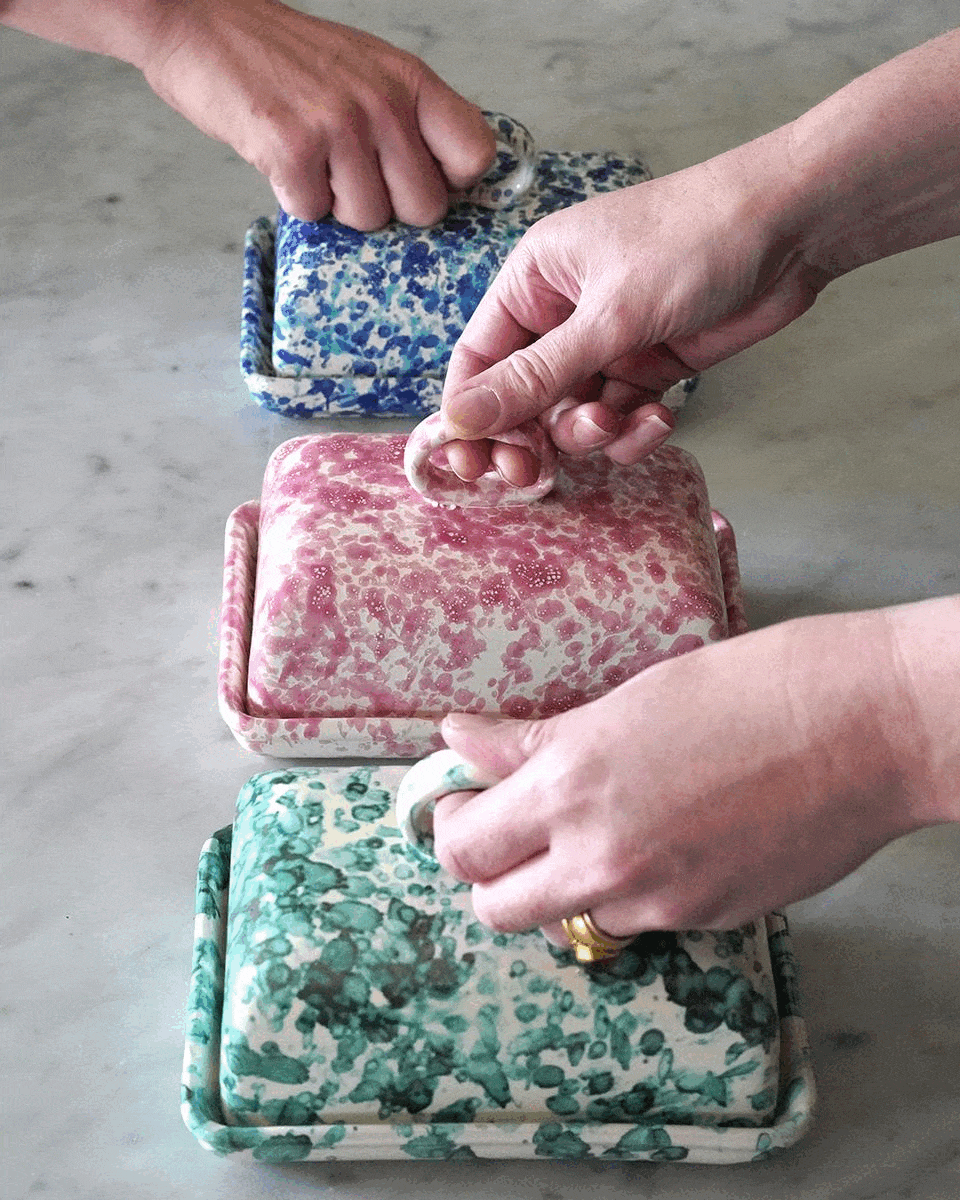 Rectangular Butter Dish - 5 Colourways