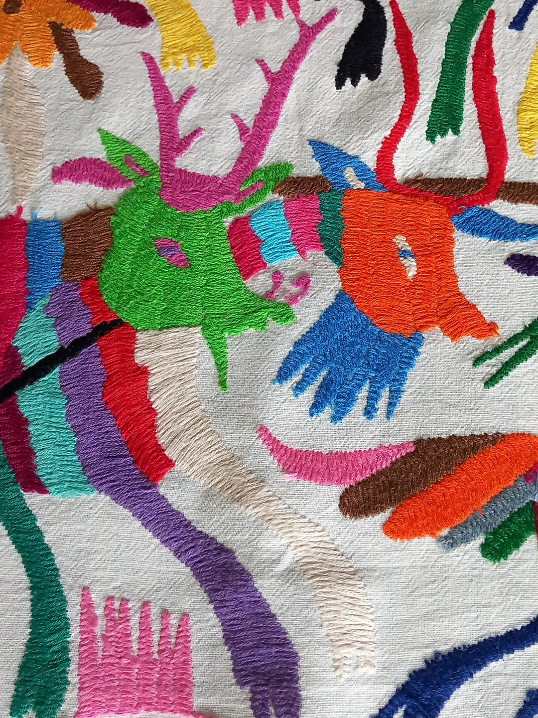 Multicoloured Otomi Wall Hanging - Carnival