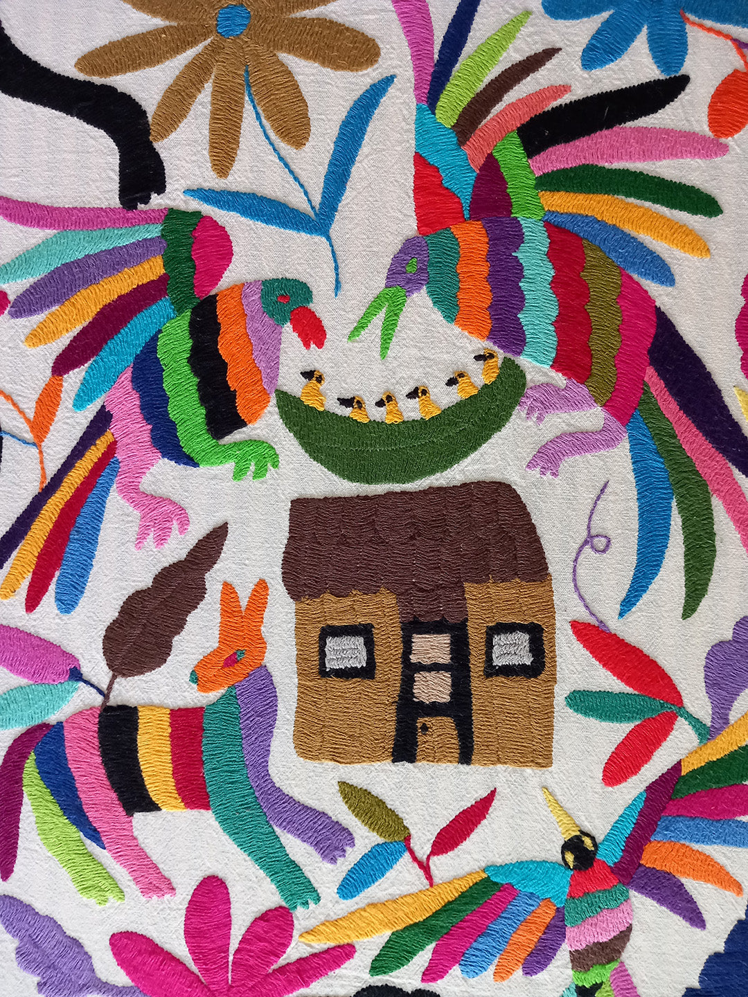 Multicoloured Otomi Wall Hanging - Fiesta
