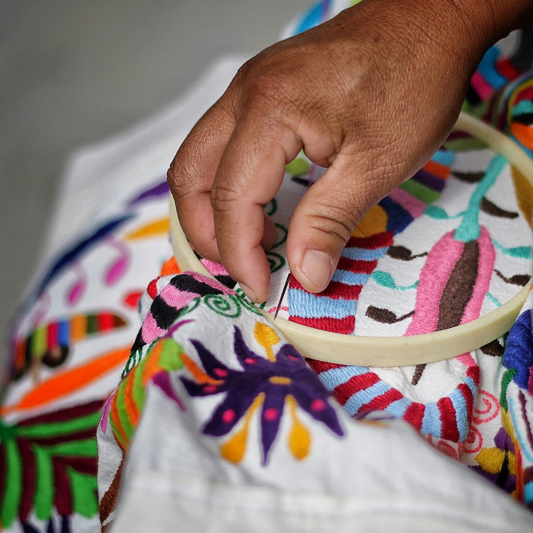 Multicoloured Otomi Cushion - 60cmx40cm