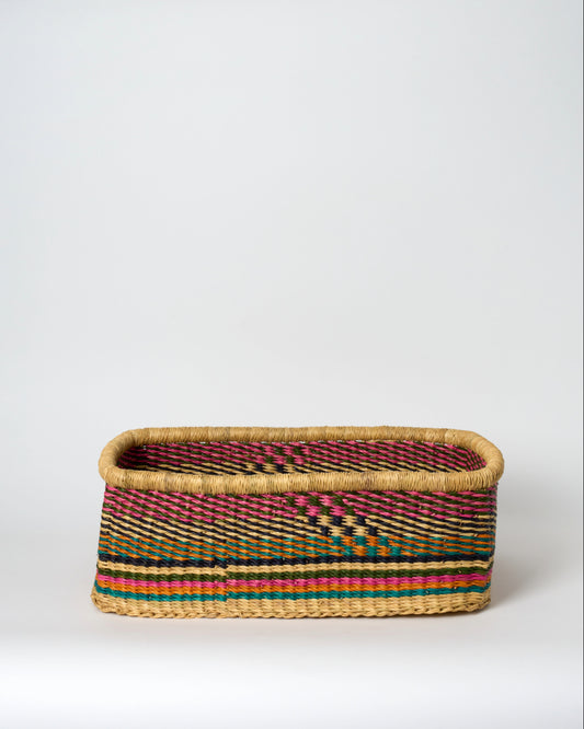 Medium Rectangular Storage Basket with inset Handles