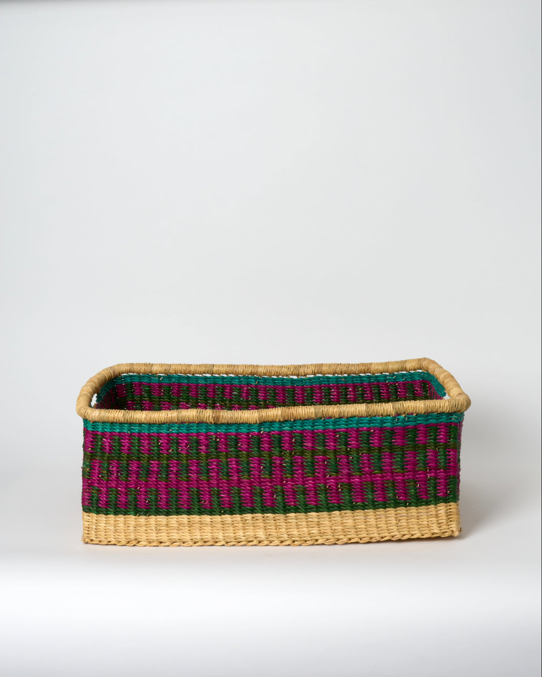 Medium Rectangular Storage Basket with inset Handles