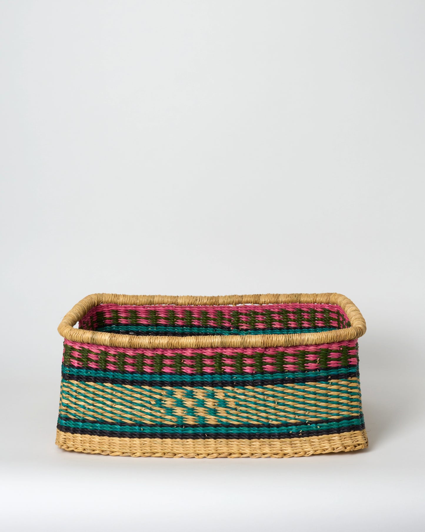 Medium Rectangular Storage Basket with inset Handles