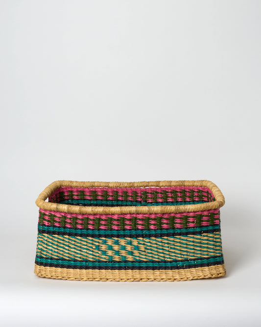 Medium Rectangular Storage Basket with inset Handles