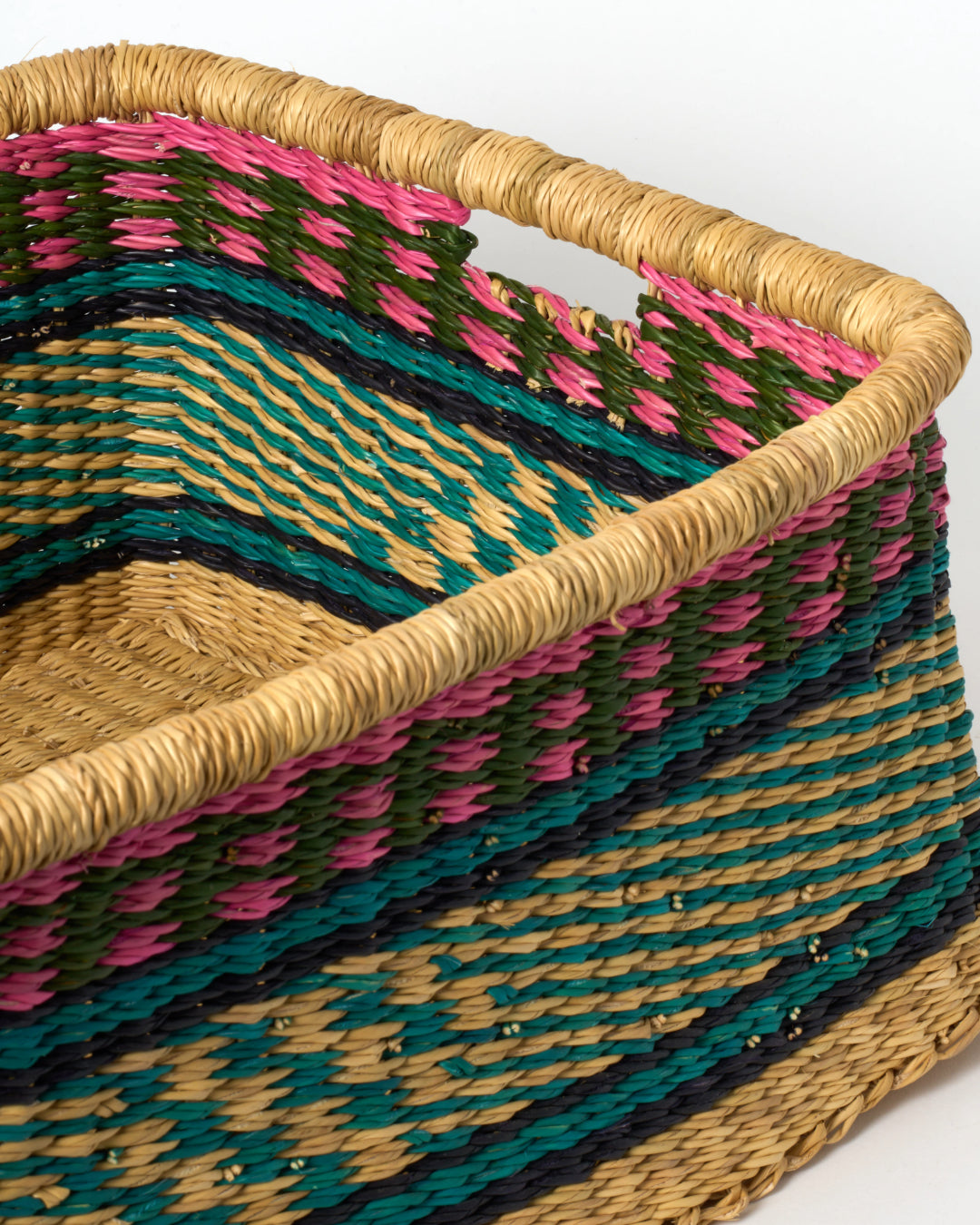 Medium Rectangular Storage Basket with inset Handles