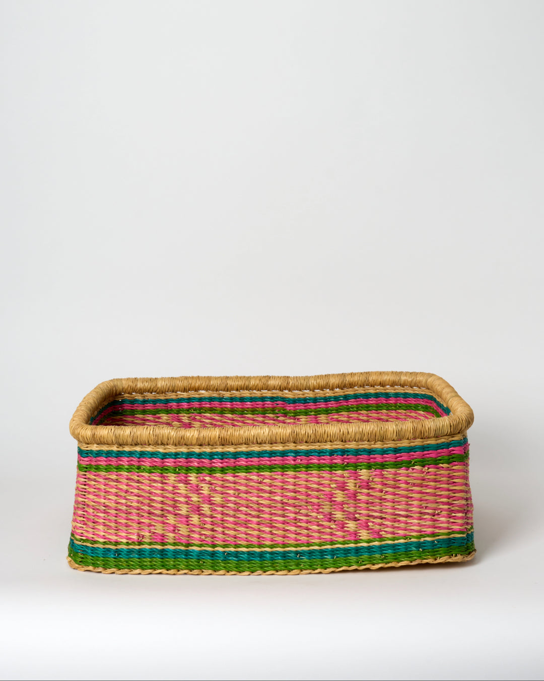 Medium Rectangular Storage Basket with inset Handles